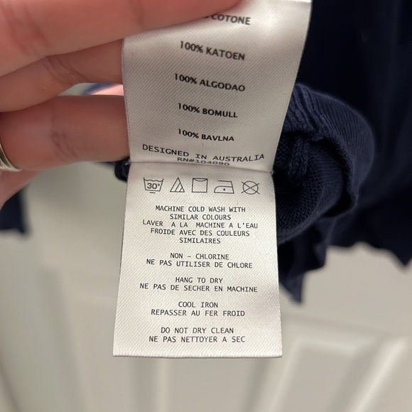 GLOBE Goodstock Navy Crewneck Sweater Front Pocket Men’s XL - Picture 7 of 8